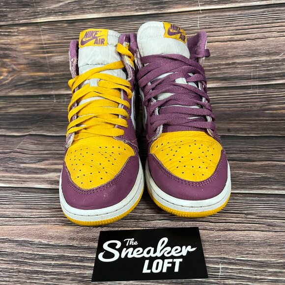 Nike Air Jordan 1 Retro High OG Brotherhood Women's Shoes - Picture 2 of 8